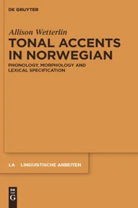 Tonal Accents in Norwegian_cover