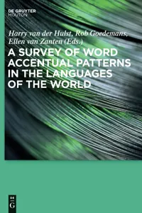 A Survey of Word Accentual Patterns in the Languages of the World_cover