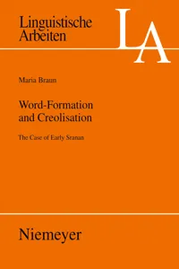 Word-Formation and Creolisation_cover