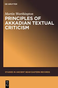 Principles of Akkadian Textual Criticism_cover