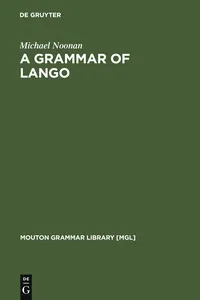 A Grammar of Lango_cover