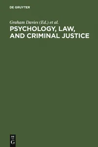 Psychology, Law, and Criminal Justice_cover