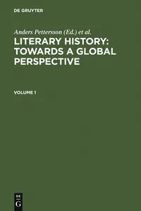 Literary History: Towards a Global Perspective_cover