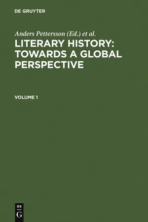 Literary History: Towards a Global Perspective