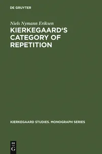 Kierkegaard's Category of Repetition_cover