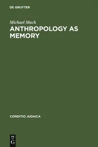 Anthropology as Memory_cover