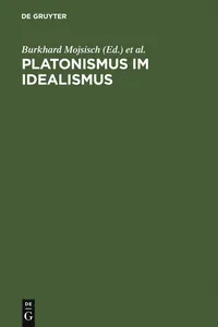 Platonismus im Idealismus_cover