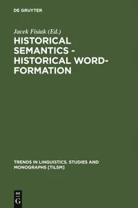 Historical Semantics - Historical Word-Formation_cover