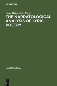 The Narratological Analysis of Lyric Poetry_cover