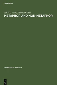 Metaphor and Non-metaphor_cover