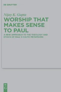 Worship that Makes Sense to Paul_cover