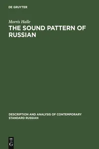 The Sound Pattern of Russian_cover