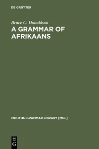 A Grammar of Afrikaans_cover