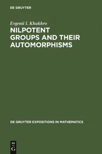 Nilpotent Groups and their Automorphisms_cover