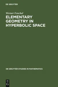 Elementary Geometry in Hyperbolic Space_cover