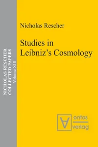 Studies in Leibniz's Cosmology_cover