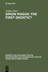 Simon Magus: The First Gnostic?_cover