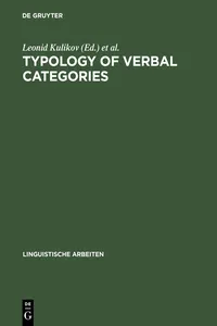 Typology of Verbal Categories_cover