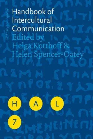 Handbook of Intercultural Communication