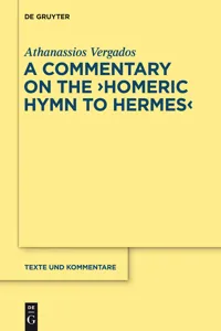 The "Homeric Hymn to Hermes"_cover