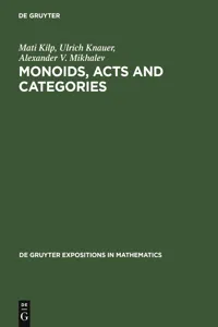 Monoids, Acts and Categories_cover