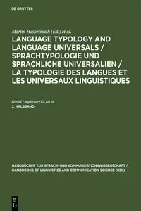 Language Typology and Language Universals 2.Teilband_cover