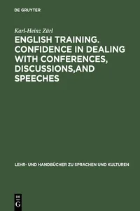 English Training. Confidence in Dealing with Conferences, Discussions, and Speeches_cover