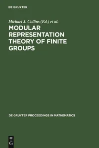Modular Representation Theory of Finite Groups_cover