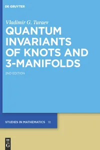 Quantum Invariants of Knots and 3-Manifolds_cover