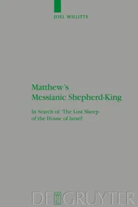 Matthew's Messianic Shepherd-King_cover