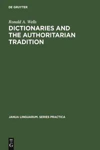 Dictionaries and the Authoritarian Tradition_cover