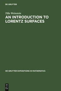 An Introduction to Lorentz Surfaces_cover