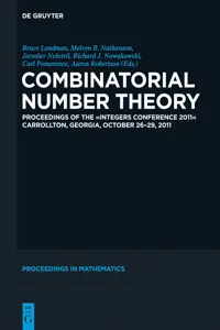 Combinatorial Number Theory_cover