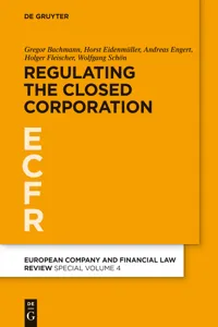 Regulating the Closed Corporation_cover