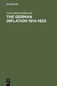 The German Inflation 1914-1923_cover