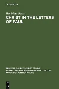 Christ in the Letters of Paul_cover