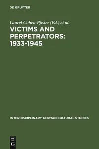 Victims and Perpetrators: 1933-1945_cover