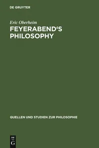 Feyerabend's Philosophy_cover