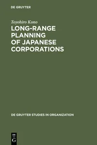 Long-Range Planning of Japanese Corporations_cover