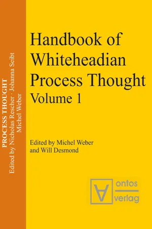 Handbook of Whiteheadian Process Thought