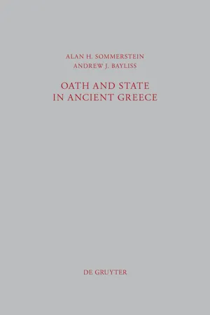 Oath and State in Ancient Greece