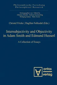 Intersubjectivity and Objectivity in Adam Smith and Edmund Husserl_cover