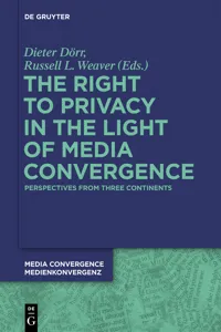 The Right to Privacy in the Light of Media Convergence –_cover