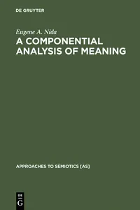 A Componential Analysis of Meaning_cover