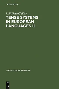 Tense Systems in European Languages II_cover