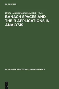 Banach Spaces and their Applications in Analysis_cover