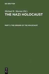 The Origins of the Holocaust_cover