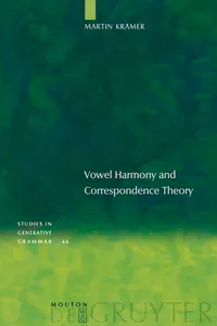 Vowel Harmony and Correspondence Theory_cover