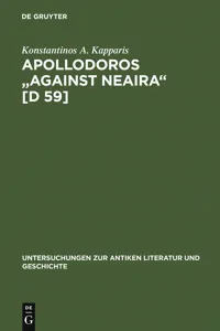 Apollodoros "Against Neaira" [D 59]_cover