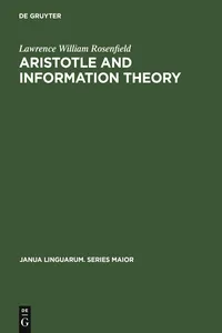 Aristotle and Information Theory_cover